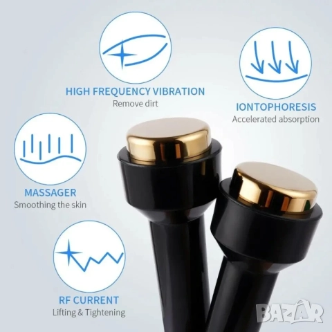 Ултразвуков уред за лице и тяло 2 в 1 , за лице, тяло, очи, масаж, спа, снимка 4 - Козметични уреди - 52035462