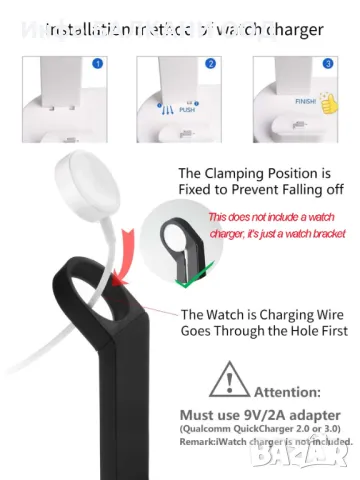 5 в 1 Универсална безжична зарядна станция устройство за телефон, слушалки, умни часовници, снимка 6 - Безжични зарядни - 50178449