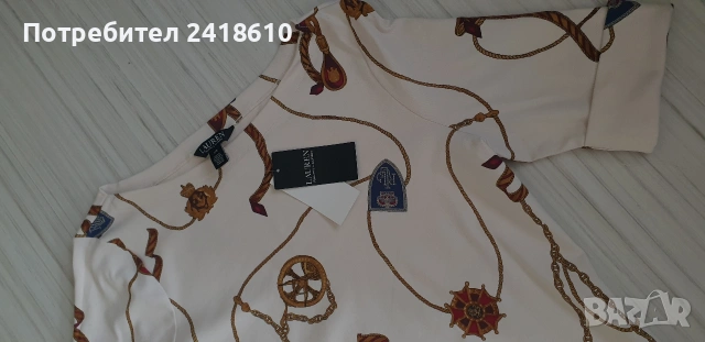 POLO Ralph Lauren Cotton Strech Stretch Womens Size L НОВО! ОРИГИНАЛ! Дамска Тениска!, снимка 14 - Тениски - 53756723