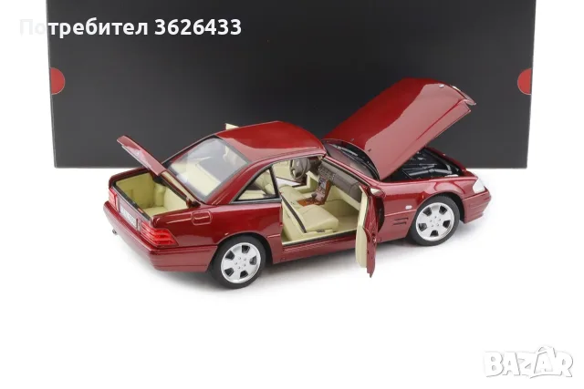 Mercedes SL 500 R129 1:18 DEALER VERSION, снимка 5 - Колекции - 55978876