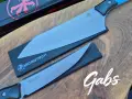 Нож с фиксирано острие Microtech Santoku 3100B/3200B ,Bohler M390 фултанг, снимка 6