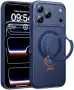 Нов кейс Айфон калъф iPhone 17 Pro магнитен 20N, въртяща стойка, защита камера смартфон, снимка 1