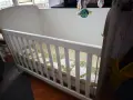 Бебешко легло с люлеещ механизъм, матрак, 2 чекмеджета и въртележка, снимка 7