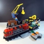 Лего Конструктор Червен Влак 60098 Lego 60098 Red Heavy Haul Train, снимка 2