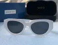 GUCCI с лого 1:1 дамски слънчеви очила котка 2 цвята, снимка 15
