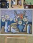Страхотна антикварна авторска майсторска картина масло , снимка 2