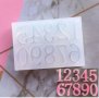 0-9 прозрачен числа цифри силиконов молд форма фондан смола шоколад гипс декор 