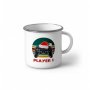Метално Емайлирано Канче За Геймъри Player 1 Player 2 , снимка 1