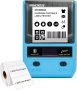 Bluetooth термичен принтер за етикети баркод, адрес, дрехи, бижута Съвместим с Android, iOS, снимка 1 - Принтери, копири, скенери - 42437100