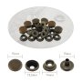 Тик-так копчета - 15мм - Обикновен тип - никел, антик, оксид - 10бр, снимка 3