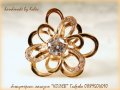 уникално красив златен пръстен ЦВЕТЕ - 8.15 грама, размер № 57-58, снимка 1