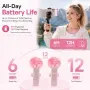 Нов Безжичен микрофон за iPhone Android iPad USB-C Lightning AI шумопотискане за влог TikTok, снимка 4