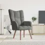 vidaXL Релакс стол, тъмносив, кадифе, снимка 2