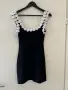 Нова ефектна луксозна  елегантна черна къса парти официална рокля zara Zara Зара , снимка 2
