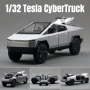 Метални колички: Tesla Cybertruck 1:32 метален модел с ATV, снимка 2