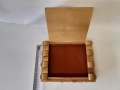 Стара дървена интересна кутия за бижута, снимка 6