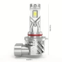 2бр. ЛЕД Крушки за фарове ХБ3 9005 HB3 LED крушка за фар 12v 6500k 60w 18000L, снимка 9