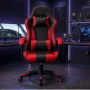 Ергономичен офис и геймърски червен стол – Максимален комфорт за гърба и врата, регулируем, снимка 4