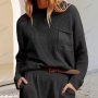 Персонализиран модерен дамски пуловер с кръгло деколте и дълги ръкави, 5цвята - 023 , снимка 4