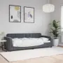 vidaXL Кушетка, тъмносива, 80x200 см, кадифе, снимка 2