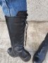 Ботуши кожени италиански,с вързани р37, снимка 4