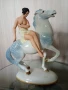 19 век Стар порцелан фигура статуетка скулптура Volkstedt Porcelain Amazon старинен порцелан , снимка 7