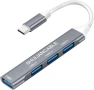 USB хъб 4 в 1 SHULIANCABLE с 1 x USB 3.0 и 3 x USB 2.0 за MacBook Air/Pro/Mini, компютър, лаптоп, снимка 1
