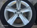 Лети джанти 17ки 5х112 VW + летни гуми 235/45/17, снимка 4