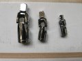 3 броя подвижни кардани рамена накрайници хром ванадий  1/2 , 3/8 , 1/4, снимка 1 - Други инструменти - 35200606