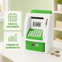 Интерактивна детска касичка банкомат с карта и PIN, зелена, снимка 2