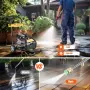 7.5HP бензинова водоструйка 420cc водоструйка 3400 RPM преносима бензинова водоструйка с 5 бързосъед, снимка 6