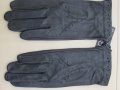 Черни дамски кожени ръкавици от естествена кожа , снимка 1 - Ръкавици - 31617709