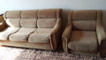 Подарявам диван и фотьойл , снимка 1 - Дивани и мека мебел - 44613496