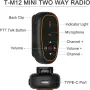 T-M12 Супер мини уоки-токита със слушалка, комплект от 2 двупосочни радиостанции, снимка 3