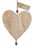 Декоративно висящо сърце дърво,15x16x80 см , снимка 1 - Романтични подаръци - 39450596