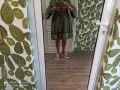 Продавам рокля - маслено зелена. Размер L, снимка 4