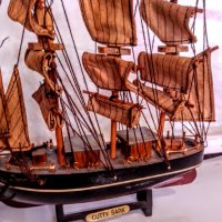 Дървен модел-кораб Платноход, снимка 3 - Антикварни и старинни предмети - 35066630