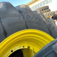 Комплект гуми Michelin и джанти John Deere за трактори John Deere 8-ма серия , снимка 3 - Гуми и джанти - 39669402