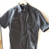 Мъжка риза Necu в черно, снимка 1 - Ризи - 30467158