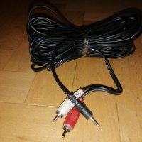 Кабел 3,5mm JACK(м)/2xRCA(м) 10m, снимка 1 - Други - 31101056