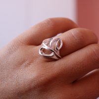 Сребърен пръстен - модел R080, снимка 1 - Пръстени - 25886153