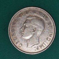 Сребърни 50 цента Канада 1941, снимка 2 - Нумизматика и бонистика - 44343332