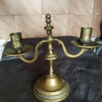 два барокови свещника-комплект, снимка 2 - Антикварни и старинни предмети - 34967641