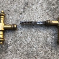 старинни бронзови ръкохватки за брава/за врата/, снимка 5 - Антикварни и старинни предмети - 42297821