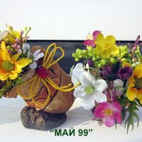 Мини гърненца с пъстри цветя, снимка 1 - Подаръци за жени - 44353679