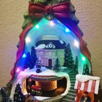 Коледна LED светеща сцена Коледна елха с мелодия на MAGIC VILLAGЕ., снимка 7 - Декорация за дома - 42851219