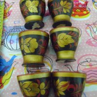 Дървени чашки СССР, снимка 3 - Антикварни и старинни предмети - 44198423