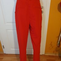 Дамски червен панталон AMISU, снимка 2 - Панталони - 42882660