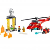 LEGO® City Fire 60281 - Спасителен пожарникарски хеликоптер, снимка 3 - Конструктори - 38927850