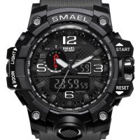 Спортен часовник SMAEL 1545 Black, черен цвят, снимка 4 - Мъжки - 38228400